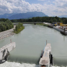 Behelfsbrücke über die Ill