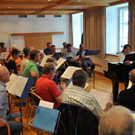 Männerchor "Frohsinn Koblach" 2014 auf Intensiv-workshop in Viktorsberg