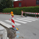 Gehsteige wurden abgesenkt