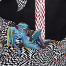 LILA UND JOE Acryl_Papier 50x40 Zyklus Die Musen des Designers gr.jpg