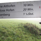 Instandsetzung eines Brückensteges auf dem Wanderweg zur Ruine Alt-Hofen