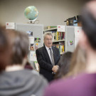 Heinz Fischer besuchte seine alte Schule, Wiener Fichtnergasse