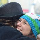 Free Hugs-Event auf der Mariahilfer Straße