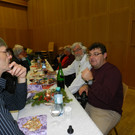 Adventhock im Probelokal.