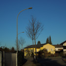 Defekte Straßenlaterne