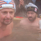 Weltrekord im Eisschwimmen durch den Wiener Josef Köberl