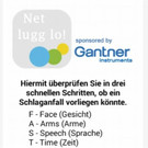 Unter "FAST" auf Android und iOs downloadbar.