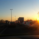  Stau auf der A23 nach Unfall