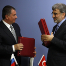 Präsident Dmitri Medwedew und Regierungschef Tayyip Erdogan