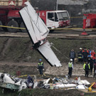 Flugzeug-Wrack in Taipeh