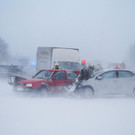 Karambolagen auf der A1 in NÖ (08.02.2015)
