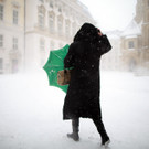 Heftiger Schnee in Wien am 9. Februar 2015