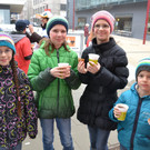 Braten stehlen am Garnmarkt
