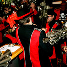 Die Schalmeien spielten zum Faschingsball auf.JPG