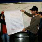 Auch der Vorstand hatte sich an der Plakat-Aktion aktiv beteiligt.JPG