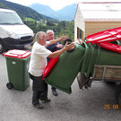 Papiertonne in Zwischenwasser