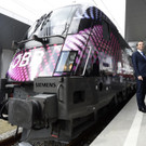 Präsentation und Taufe der Eurovision Song Contest-Lok am Hauptbahnhof in Wien