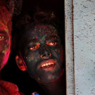 Bunte Farbschlacht: Holi-Fest in Indien