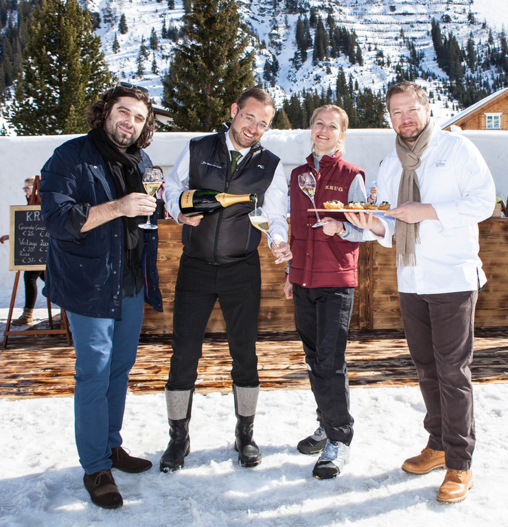 KRUG Pop-Up Restaurant Eröffnung in Lech