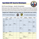 Frühjahrsmeisterschaft: alle Heimspiele und Events