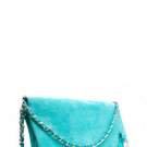 Clutchbag "ALBICOCCA" in der Trendfarbe Türkis (Isabella Lorusso): € 189,-
