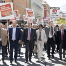 Protestmarsch der Touristiker in Innsbruck