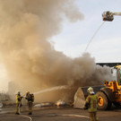 Brand bei Häusle in Lustenau - Bilder der Löscharbeiten