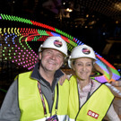 Die Song Contest-Bühne in der Wiener Stadthalle ist aufgebaut