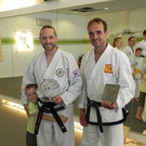 014_TKD_Pruefungen15_6_2014 081 Schulleiter Tim Krah und Grossmeister Thomas Wiener.jpg