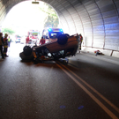 Unfall in Feldkirch: Auto rutscht in Ardetzenbergtunnel