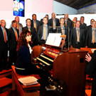Männerchor "Frohsinn Koblach" in Schellenberg bei Pater Josef Gehrer!