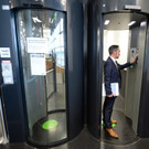 Sicherheitskontrolle am Wiener Flughafen
