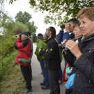 Exkursion an den Alten Rhein und zu den Biotopen.
