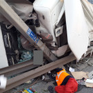 LKW-Unfall auf der A23 Tangente 1.6.2015