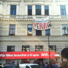 Rot-Blau: SPÖ-Jugend demonstrierte vor Parteizentrale in Wien
