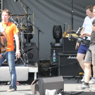 Soundcheck beim Open Air des Herzens