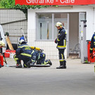 Stichflamme bei einer Tankstelle in Mödling löste Feuerwehreinsatz aus