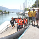 Großen Spaß machte die rasante Bootsausfahrt mit der „Hoppetosse“ auf dem Bodensee.