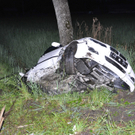 Lustenau: Pkw landet in Straßengraben