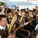 Stimmungsvoller Frühschoppen mit dem Musikverein Lochau bei der „Alten Fähre“.