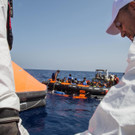 Flüchtlingsboot vor Libyien gekentert