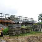 Behelfsbrücke in Höchst