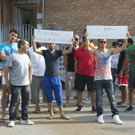Dornbirn: Flüchtlinge protestieren gegen schlechte Unterbringung