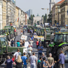 Tausende Milchbauern protestieren in München