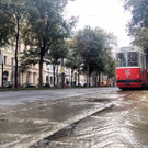 Ring-Sperre und Stau wegen Wasserrohrbruchs 