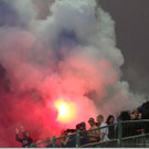 Rauchwolke über Reichshofstadion
