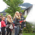 Besuch der Feuerwehren an der Mittelschule Schruns-Grüt