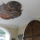 Decke und Deckengemälde in der Pfarrkirche Thüringen