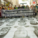 Flüchtlinge: Demo in Wien