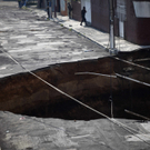 Riesiger Krater in Guatemala-Stadt
